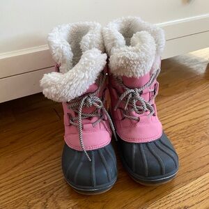 Cat & Jack Pink and Gray Kids Boots